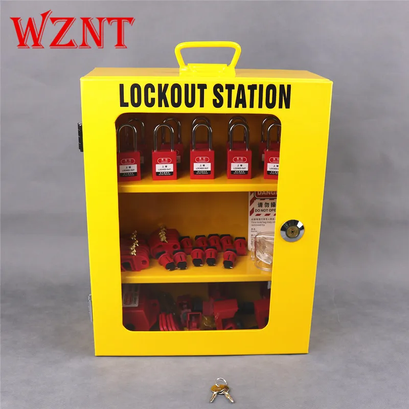 NT-K04 Yellow Safety Lockout Tagout Locks  Loto Group Lockout Box