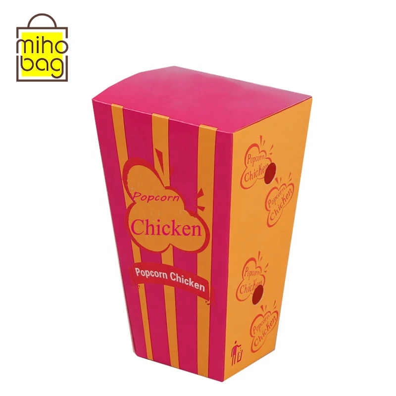 cheap price middle size french fries potato chips paper box/snack container