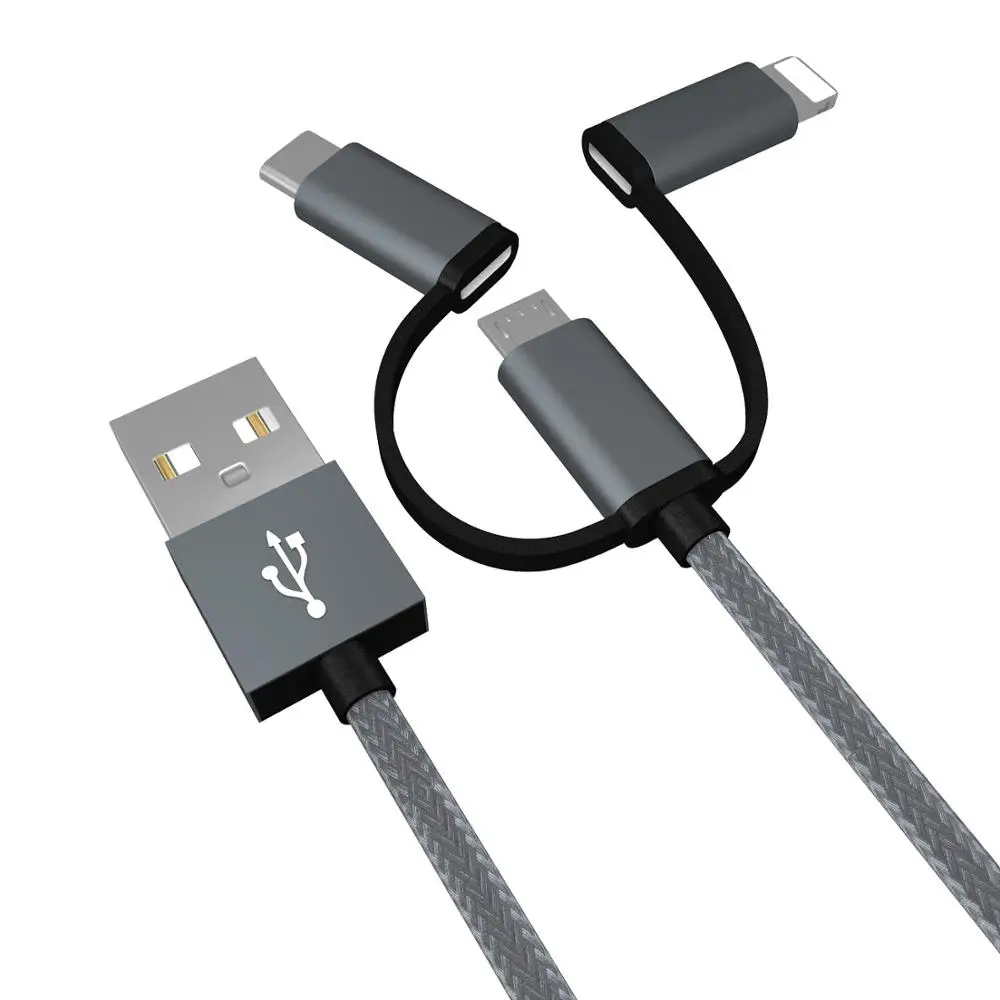 Micro Usb кабель Быстрый 3в1 зарядка горячий тип C кабель для передачи данных