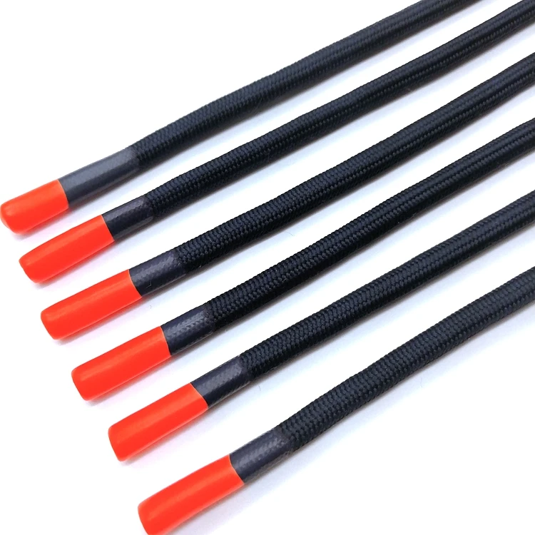 Шнуры на шнурке из полиэстера с двухцветными силиконовыми концами, шнур для толстовок