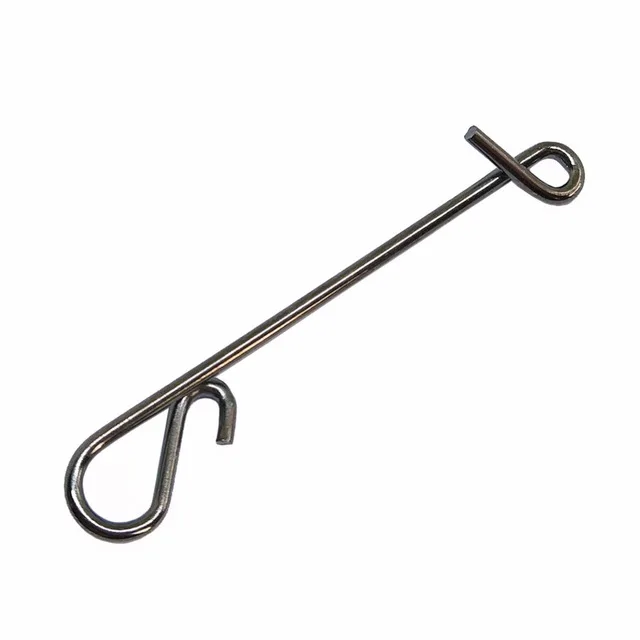Fishing Swivel Hook Wrapping Snap Fishing Line Wire Connector Snap Pin Without Knot Tackle