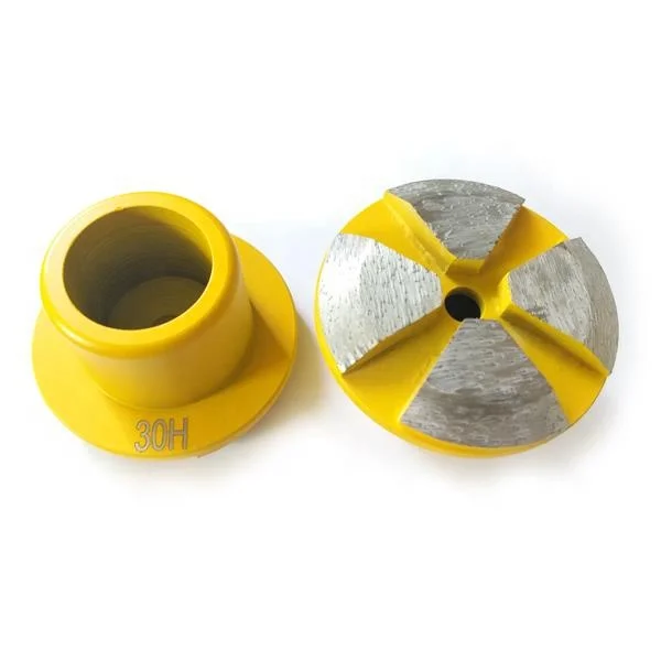 High quality 4 inches Durable 4 Seg Resistant Concrete Floor Grinding Discs For Concrete Surface