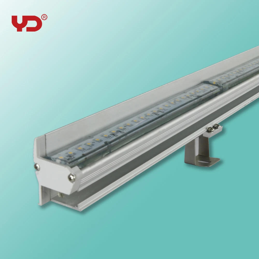 Заводская цена IP68 Водонепроницаемая наружная rgb dv12V светодиодная линейная настенная шайба для фасадного освещения