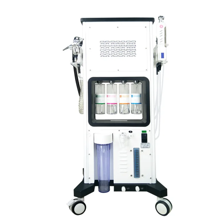 Free Shipping Alice super bubble facial whitening machine 7 in 1 CO2 BIO RF Oxygen Spray Hydro Dermabrasion Machine