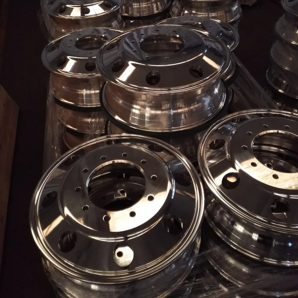 Factory Truck Wheel Rim Aluminum 8.25x22.5 9.0x22.5 Machined/Polished/Chromed/Anodized for corrosion resistance PCD335/285.75