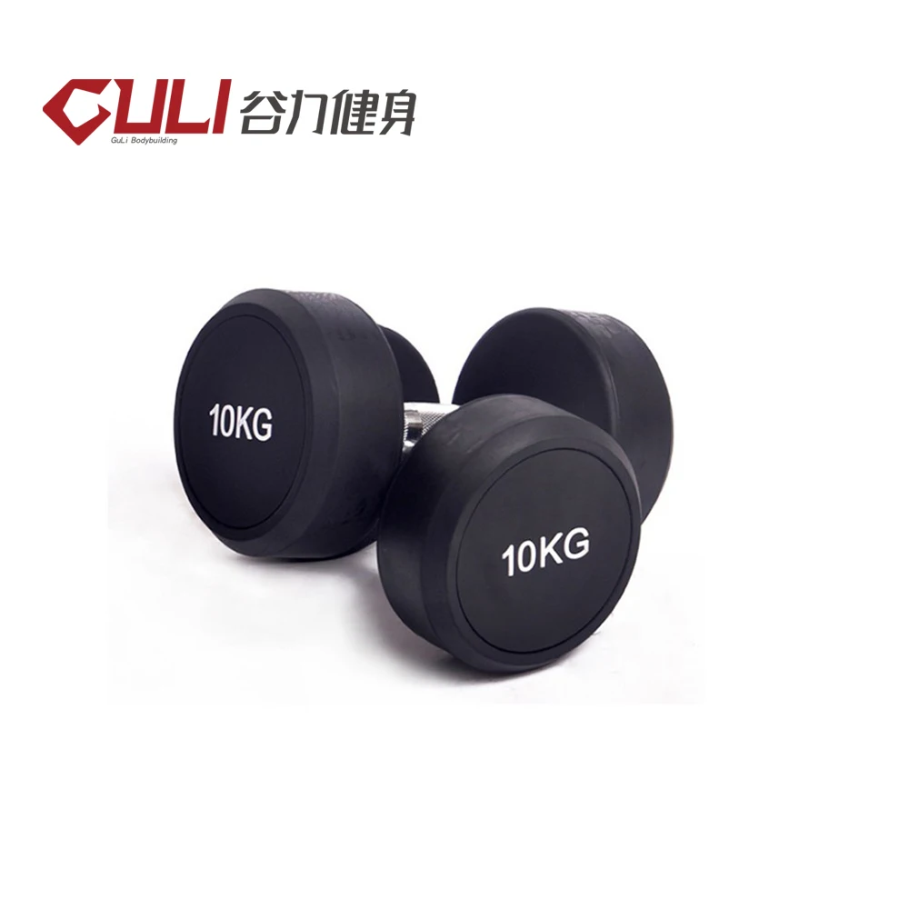 Оборудование для тренажерного зала круглый гантели с резиновым