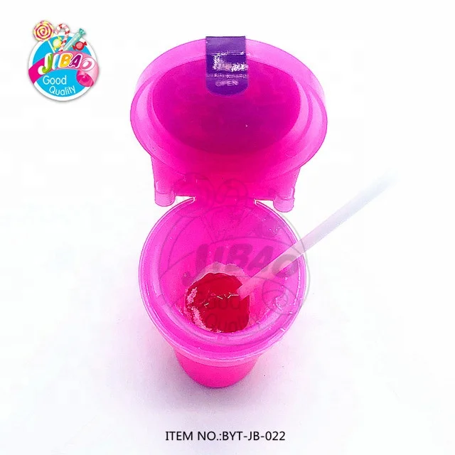 Novelty Toilet Toy Packing Sour  Powder Candy With Sweet Lollipop Candy