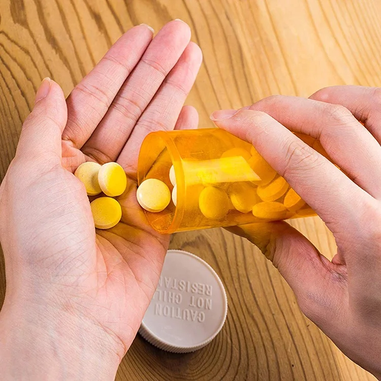 Travel Sub-Bottle Prescription Bottles Custom Pill Bottle 16 Dram Plastic Vial with Lid