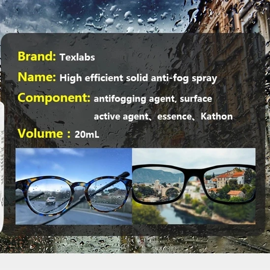 
Highly effective anti-fog spray for glasses and car glass(Acceptable OEM) 