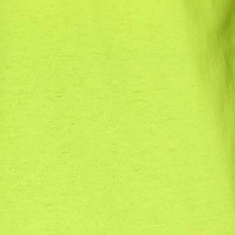 YL OEM Summer Fashion Neon Green T-shirt Plain Color 100% Cotton