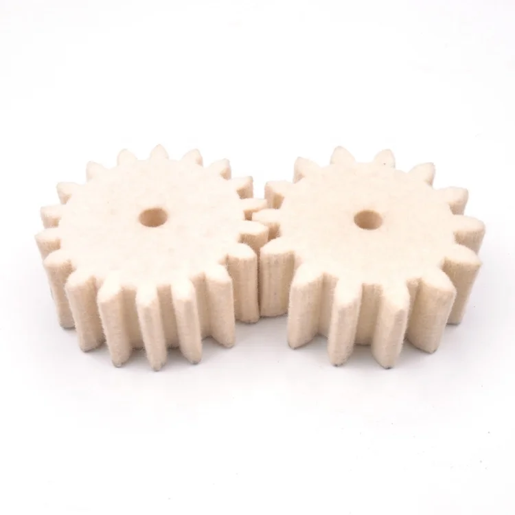 
Oil-absorbing pure wool felt gear for high-density industrial use 