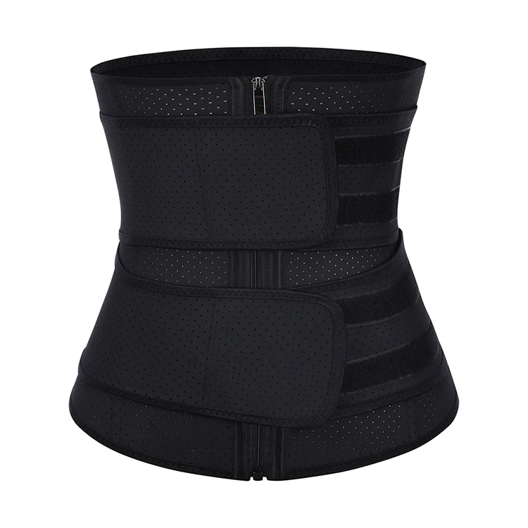 
2019 New Style Custom Logo Double Belt 7 Steel Boned Plus Size Latex Waist Trainer Belt 