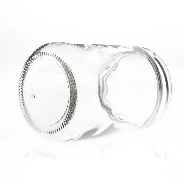 Food Canning 200ml clear wholesale round shape food glass jar for Honey Jam Jelly