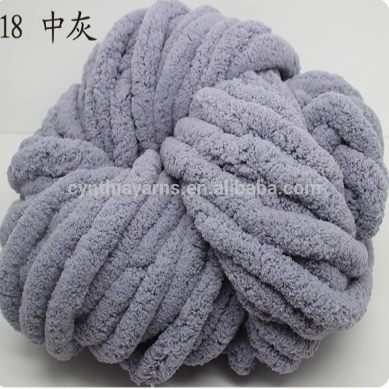 Cynthia 100% Velvet Chenille Yarn Super Chunky Yarn and Washable by Machine