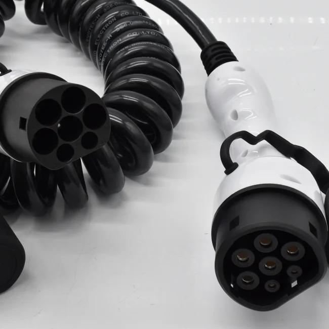 Electrical 16A 32A IEC 62196-2 double plug type 2 ev connector