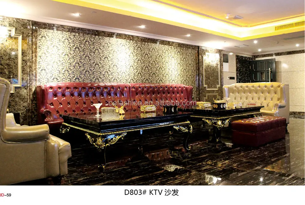 OE-FASHION роскошный новый классический кожаный диван KTV bar синего цвета, б/у мебель для ночного клуба