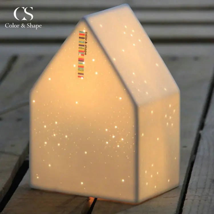 Classic Style Healthy Lovely Home Ceramic Table Lamp Night Light for Household