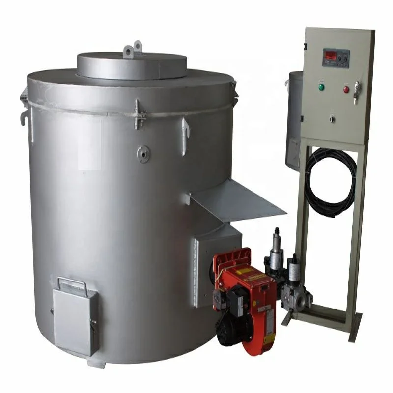 Diesel Oil 100kg Aluminum Crucible Melting Furnace