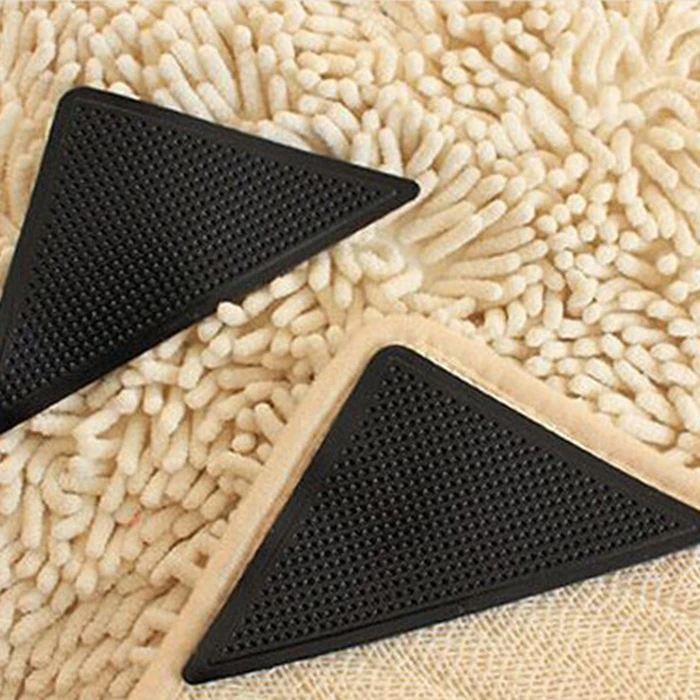 Factory Washable Best 8 Pcs Anti Curling Rug Gripper Strips Reusable Carpet Grippers