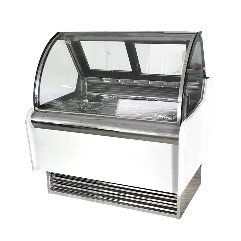500 liter commercial glass showcase ice cream display freezers price