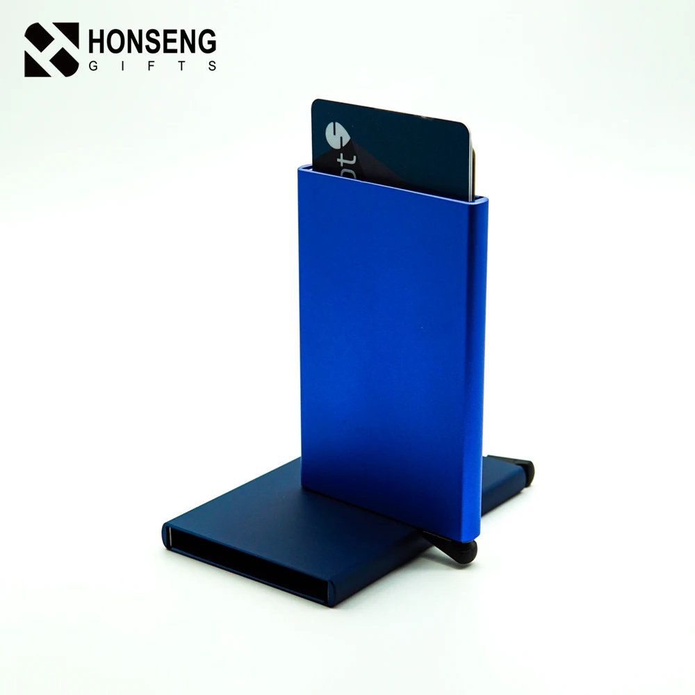 Hight Quality Aluminium Rfid Blocking Business ID name Credit Card Holder Case