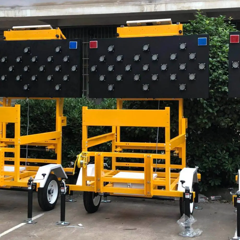 Mobile Solar LED Arrow Board Trailer, VMS trailer