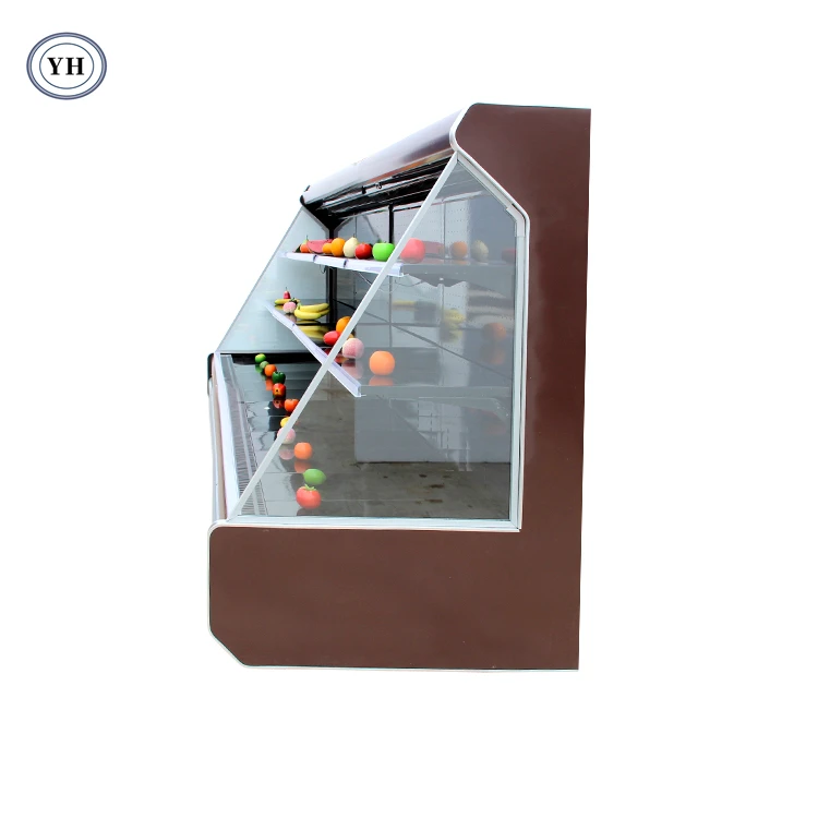 Custom Supermarket Refrigeration Equipment Vegetable Refrigerator Fruit Storage Frozen Food Display Freezer Display Cooler LFG-D