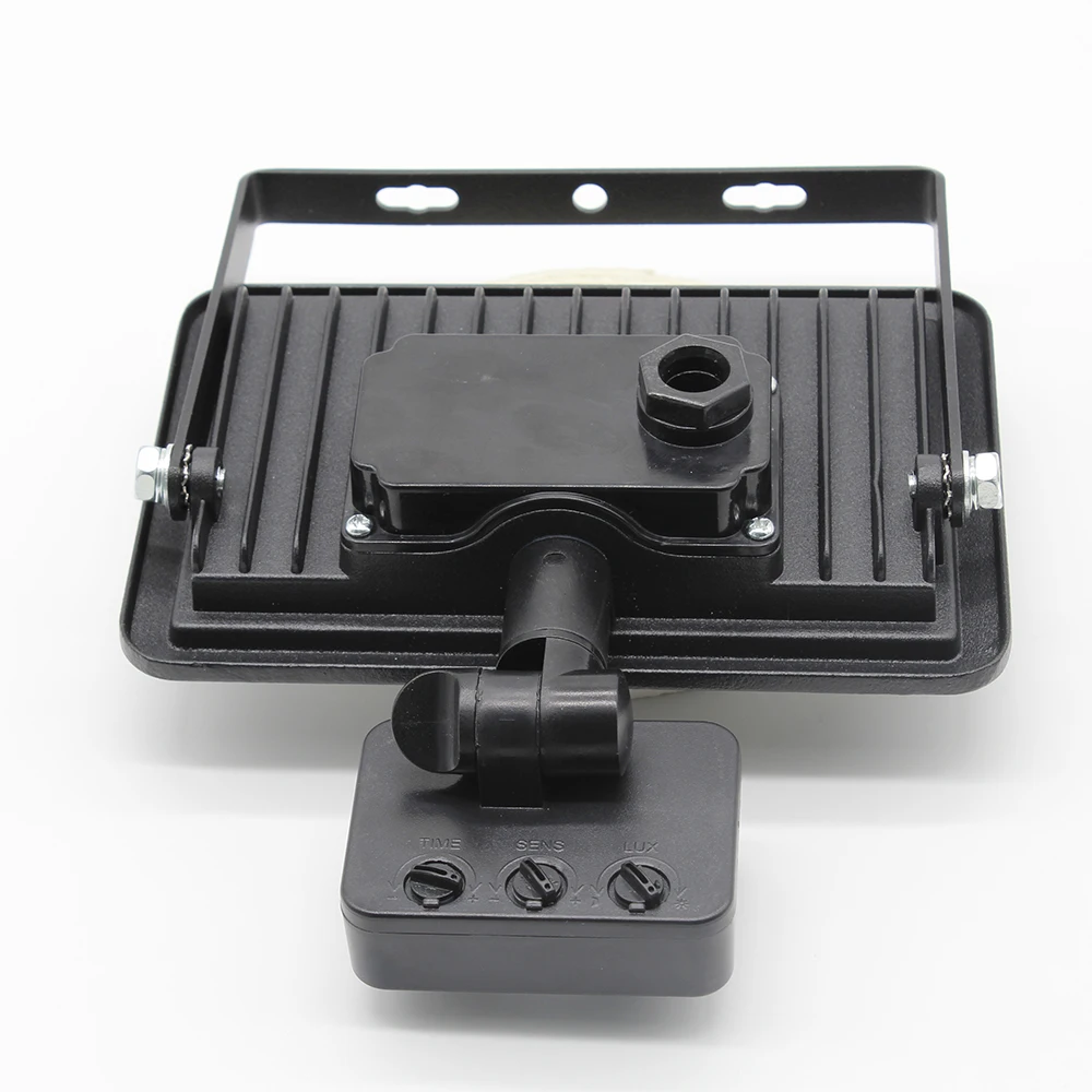 Outdoor 100w 50w 30w 20w 10w Led Flood Light with PIR Motion Sensor and junction box