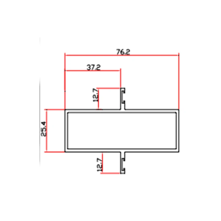 Long warranty aluminum window profile Guangzhou aluminum profile wardrobe door customized model