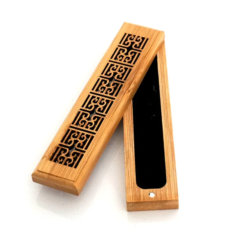 Custom mini natural bamboo incense burner incense holder