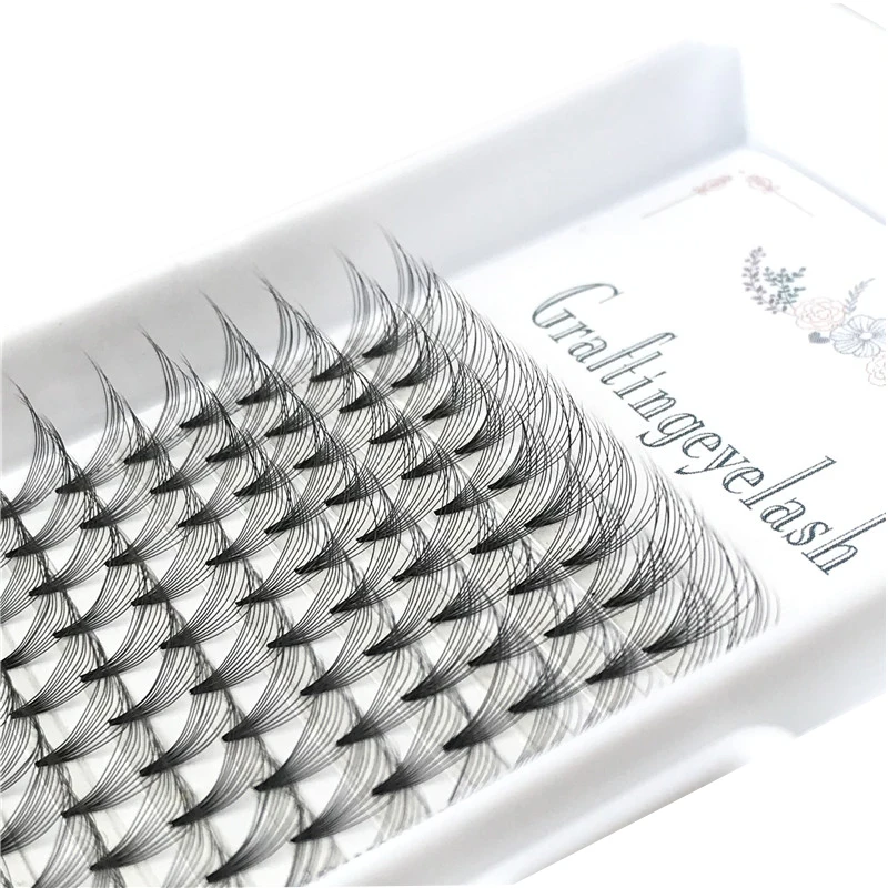 Private label pre-made volume fans lashes 10d Russian volume eyelash extension easy fan lash