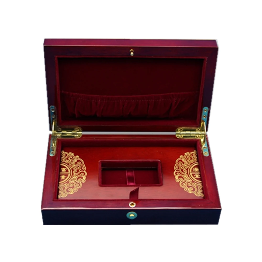 
2019 Hot Sales Custom Affordable Exquisite Metal Coin Case Pine Wooden Gift Box 