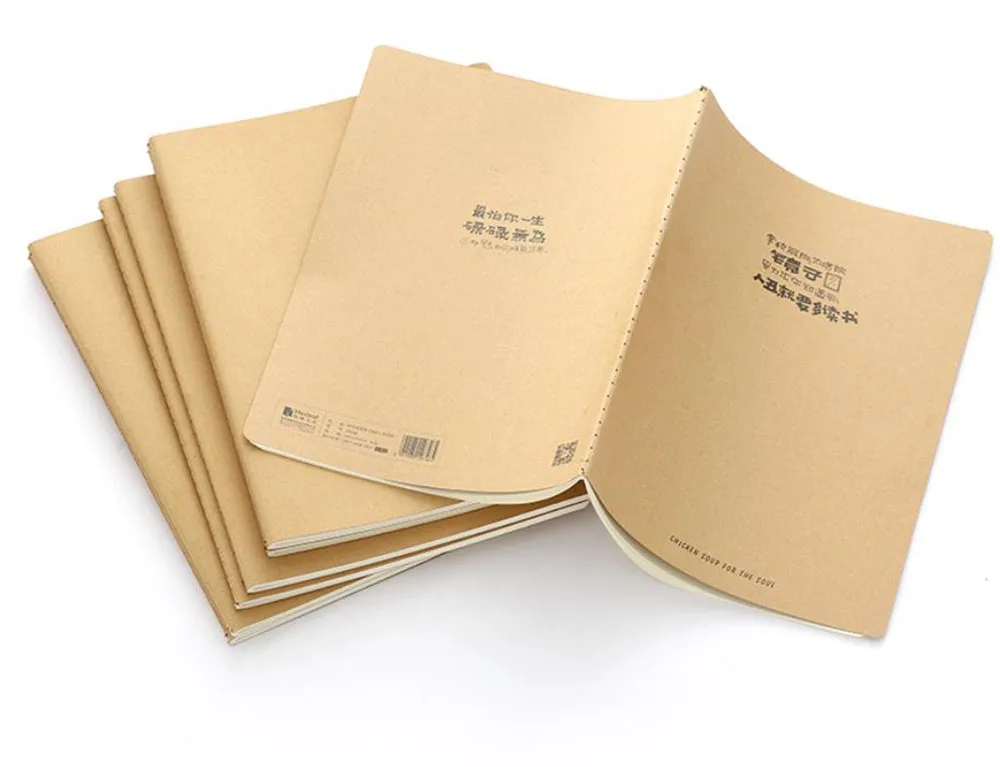 custom kraft cover paper journal notebook school notebook jotter pocketbook