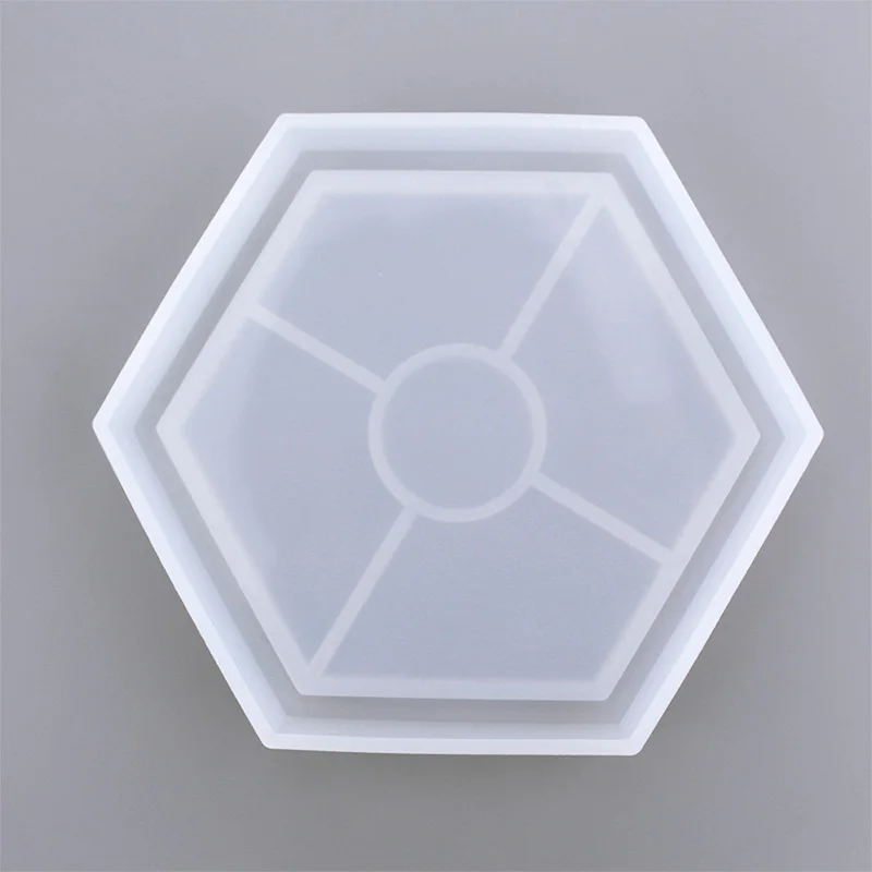Epoxy Resin Molds Silicone Hexagon Coaster Mold, Resin Casting Molds for Coasters Candle Holders