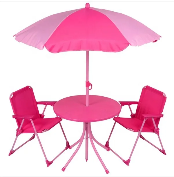 
Cheap kids folding beach chair and table with umbrella 