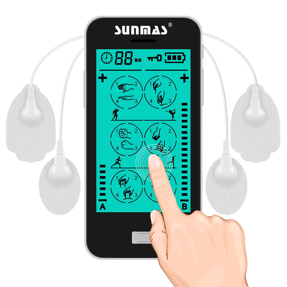 Sunmas 24 mode smart touch screen  phone style handheld innovative medical device with backlight