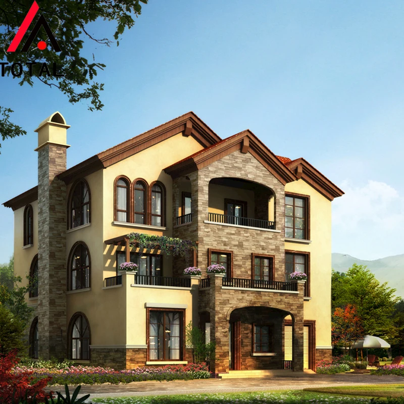 2019 New design elegant luxury prefab villa made in China