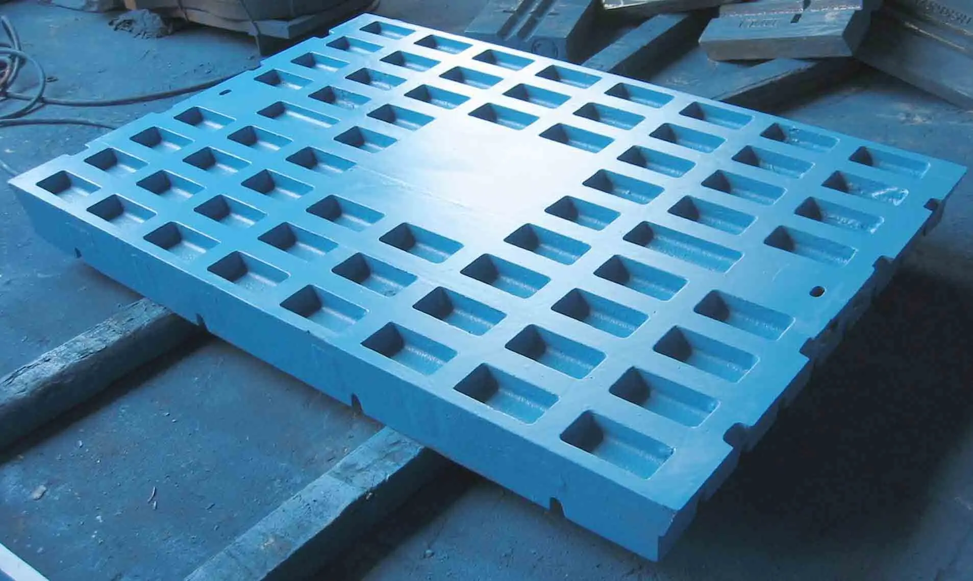 Jaw Crusher Parts High Manganese Steel Casting Jaw plate