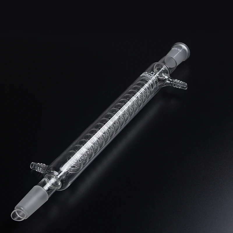 Стеклянные Лабораторные конденсатор с спиральный камера стандартного рот земли