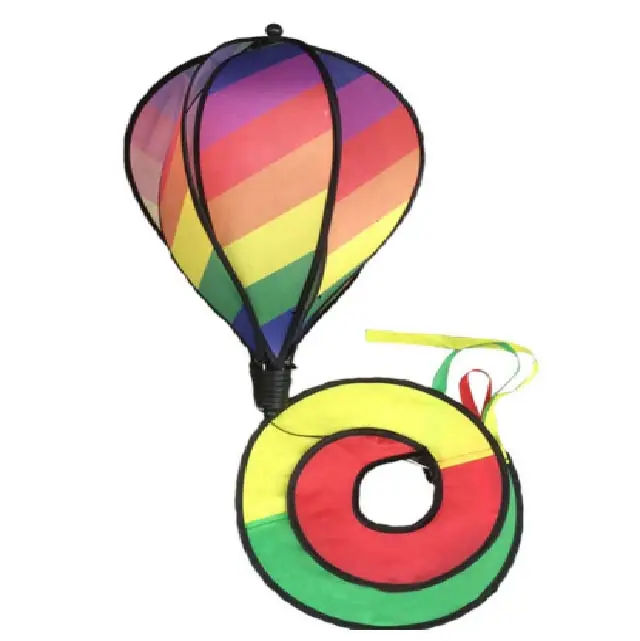 100% factory hot sales kid toy polyester windmill toy pinwheel windmill