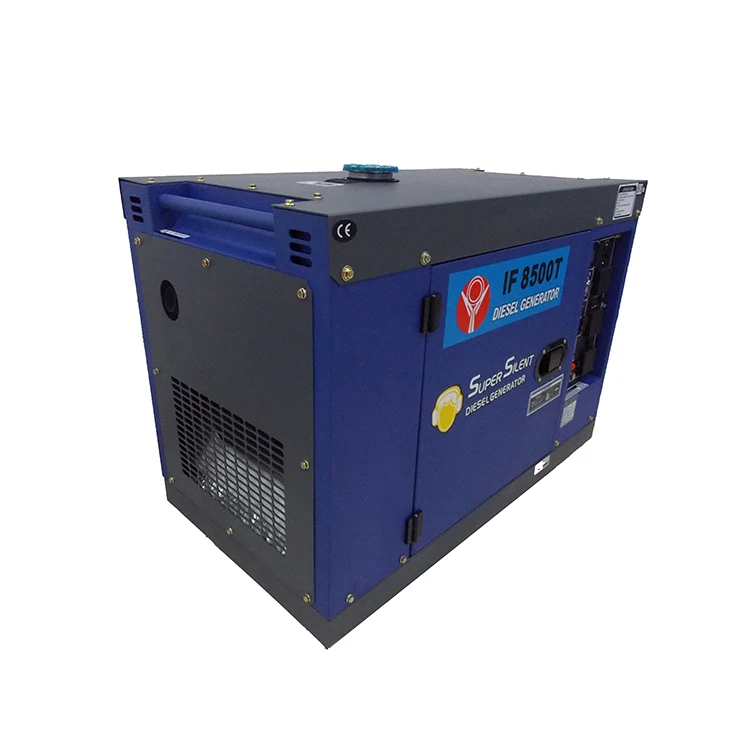 Hot sale 7kw small type silent air cooled diesel generator
