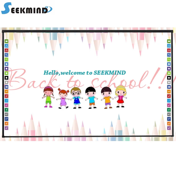 66 inch DVIT Dual-touch hidden optical module smart board China interactive whiteboard for teaching