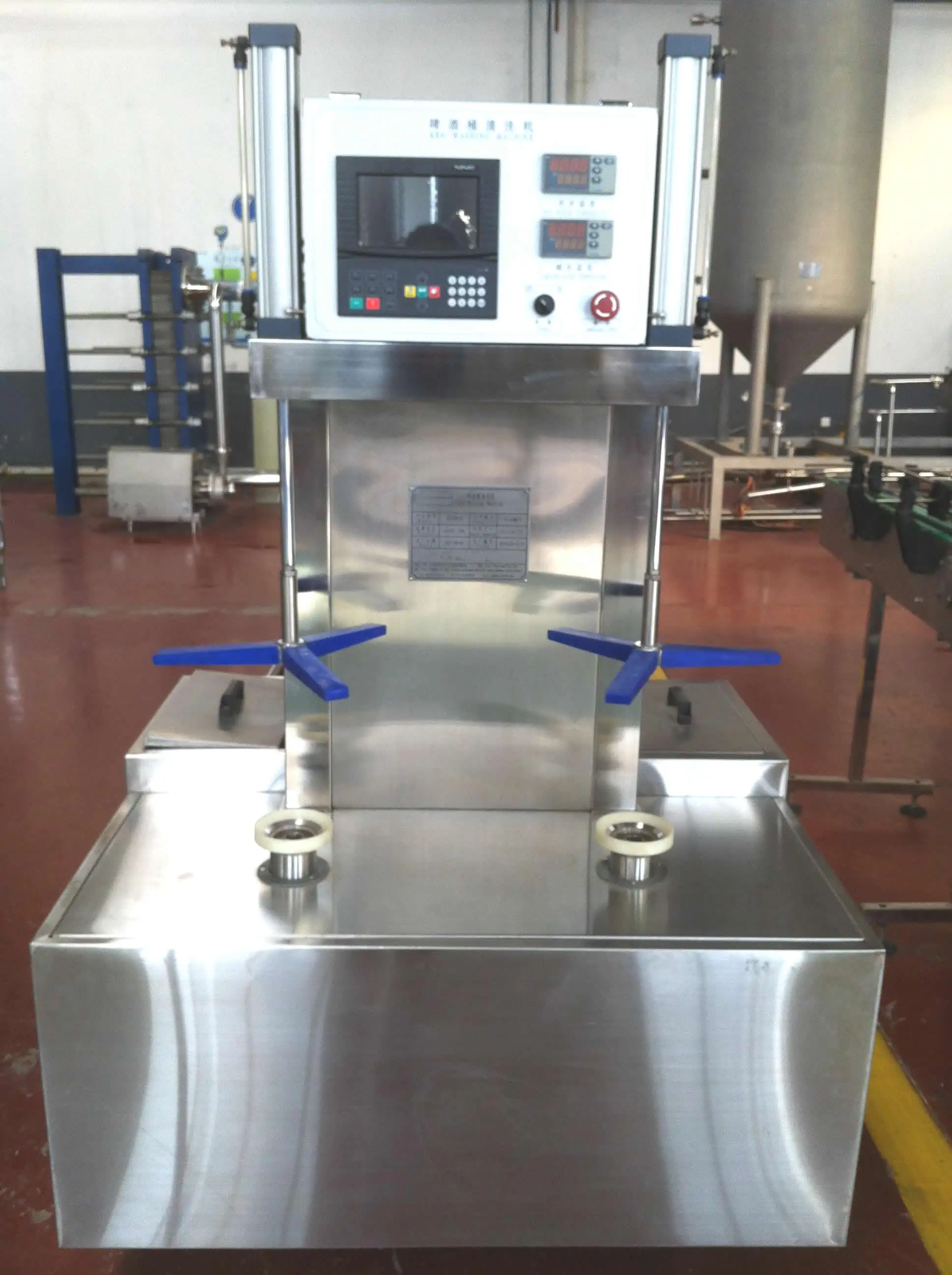 Автоматическая 2-head нержавеющая сталь или пластиковый пивной бочонок наполнитель бочонок шайба для Пивоварения оборудования