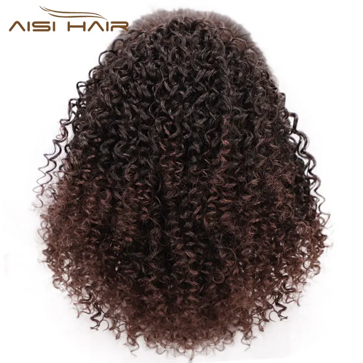 Aisi Hair Synthetic Afro Kinky Curly Ponytails Clip In Hair Extensions Drawstring Puff Afro Ponytails For Black Women