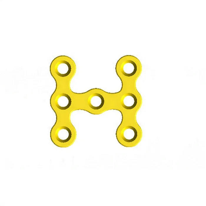 Titanium 2.0mm System H-shaped Maxillofacial Plate for Surgery Surgical Instruments