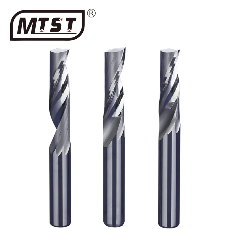 
6mm cutting aluminium alloy doors aluminium profiles Single flute tungsten carbide steel milling cutters drilling bit 