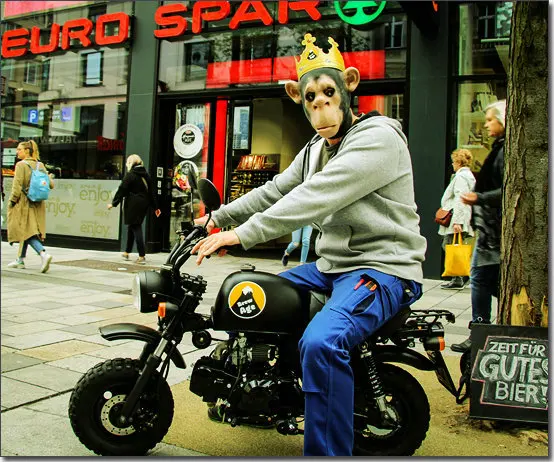 SKYTEAM E5 125cc 4 stroke Skymini monkey motorcycle monkey bike (EEC EUROV EURO5 APPROVED)