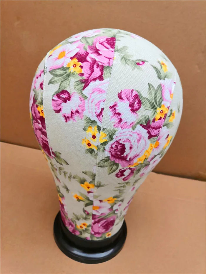 Оптовая продажа дешевые продукты для парикмахерских цветочный холст без лица косметология Холщовый блочный голова манекен