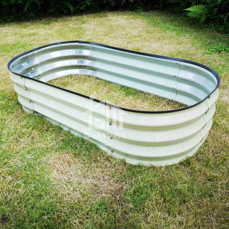 Оптовая продажа, G-more 60x120 см, металлический приподнятый садовый комплект кровати для овощей и цветов