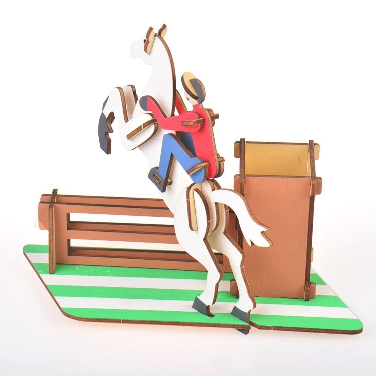 3D Online seller top-selling wooden puzzle  Factory Price Handcrafted Wood Pencil Vase